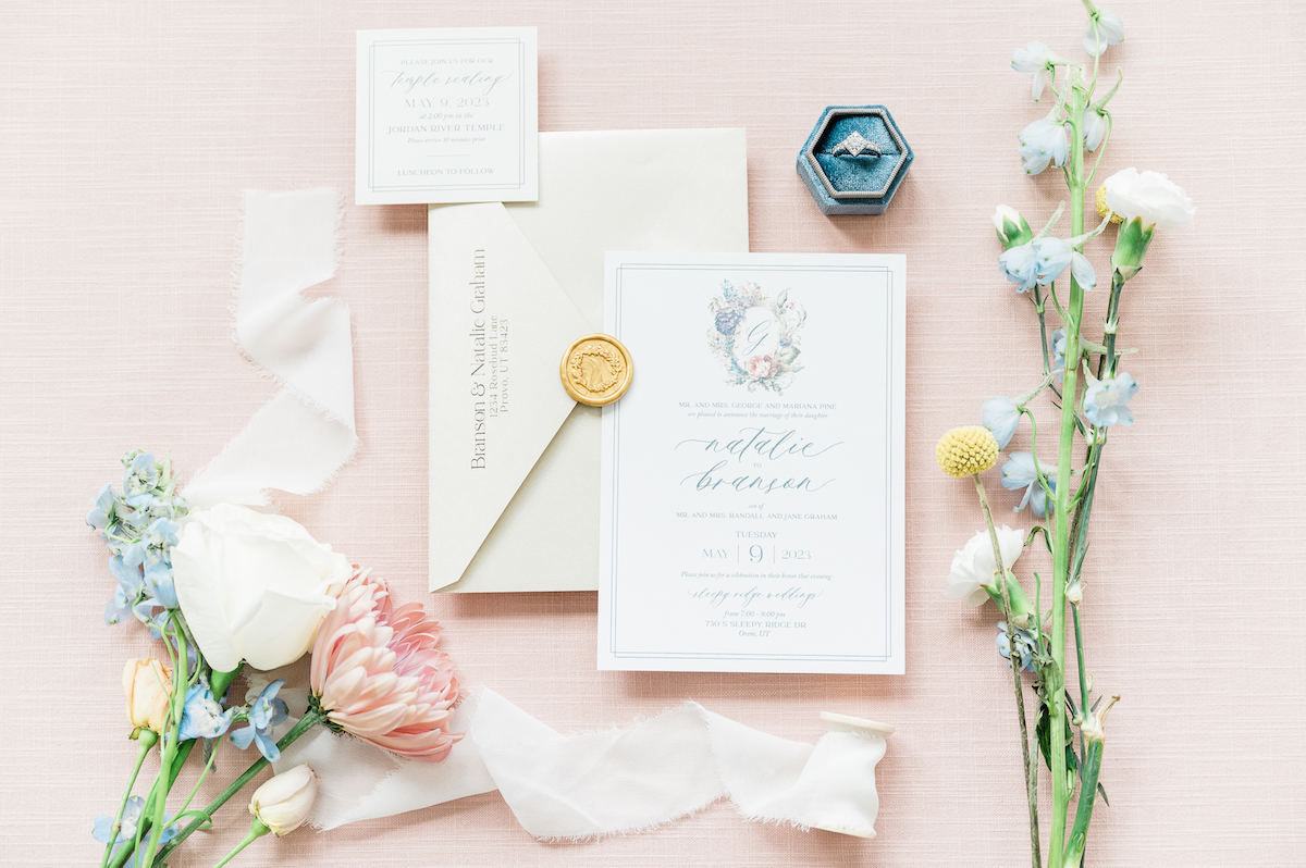 Bridal Photography Flat Lay Image